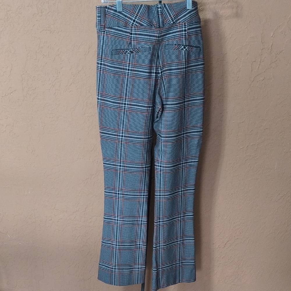 Torrid Women's Gray Plaid Flared Stretch Pants Size 10R - Picture 5 of 7